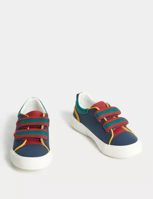 Kids' Colour Block Riptape Freshfeet&trade; Trainers (4 Small - 13 Small)