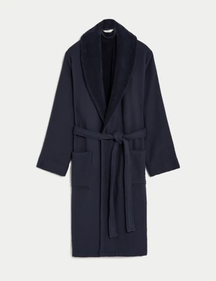 Pure Cotton Waffle Dressing Gown