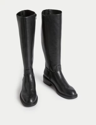 Riding Flat Knee High Boots