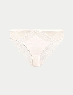Silk & Lace High Leg Knickers