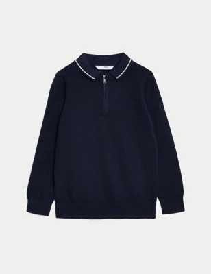 Pure Cotton Knitted Polo Shirt (2-8 Yrs)