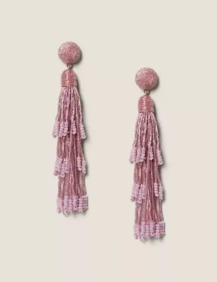 Beaded Statement Earrings