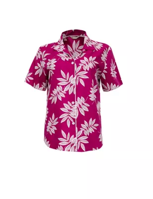 Cotton Modal Leaf Print Pyjama Top