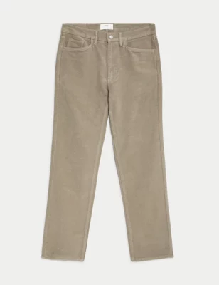 Regular Fit Moleskin Trousers