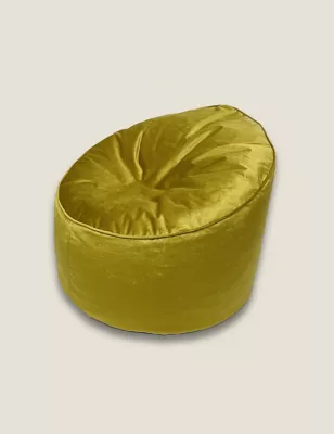Gold Velvet Beanbag Chair
