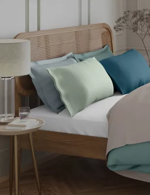 2pk Egyptian Cotton 230 Thread Count Oxford Pillowcases