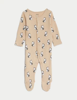 3pk Pure Cotton Animal & Striped Sleepsuits (6&trade;Lbs - 3 Yrs)