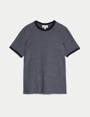 Pure Cotton Tipped T-Shirt