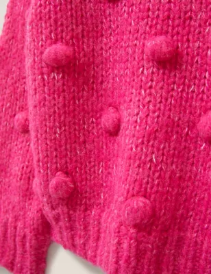 Wool Rich Knitted Pom Pom Jumper