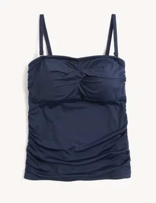 Tummy Control Padded Bandeau Tankini Top