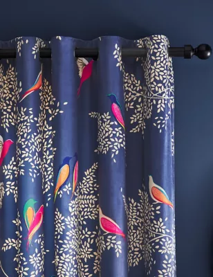 Smokey Birds Curtains