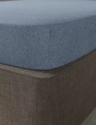 Pure Cotton Jersey Fitted Sheet