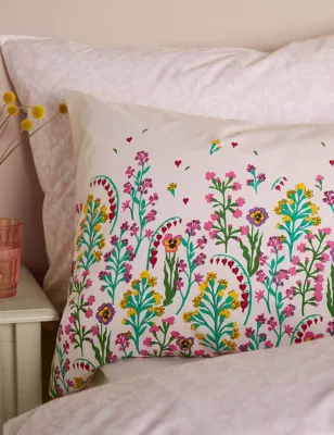 Pure Cotton Paper Pansy Bedding Set