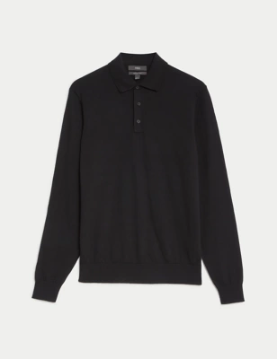 Cotton Rich Tipped Knitted Polo Shirt