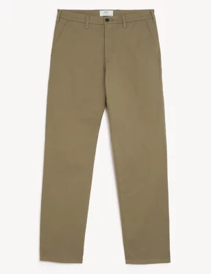 Shorter Length Regular Fit Stretch Chinos