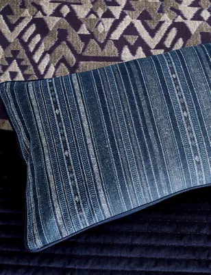Pure Cotton Mazana Piped Bolster Cushion