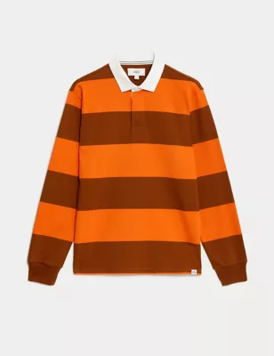 Pure Cotton Striped Rugby Shirt