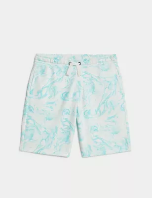 Cotton Rich Marble Print Shorts (6-6 Yrs)