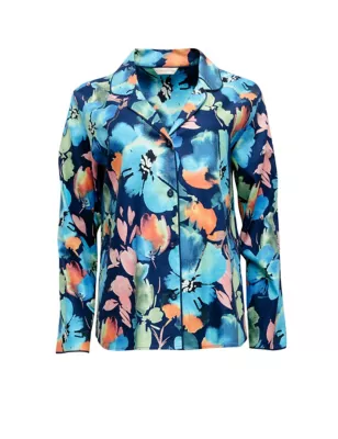Cotton Modal Floral Print Pyjama Top