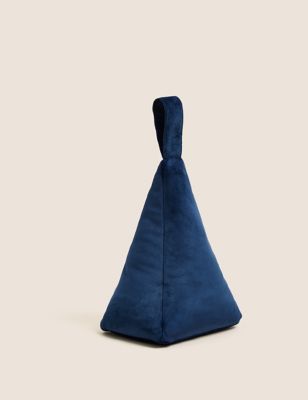 Velvet Pyramid Door Stop