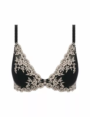 Embrace Floral Lace Wired Plunge Bra