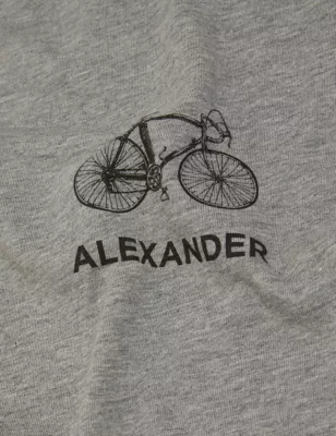 Personalised Organic Cotton Bike T-Shirt