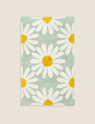 Pure Cotton Daisy Bath Mat