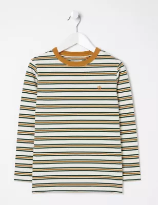 Pure Cotton Striped Top (3-13 Yrs)