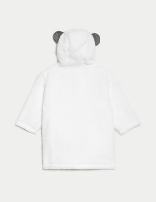 Pure Cotton Panda Hooded Dressing Gown (7lbs-3 Yrs)