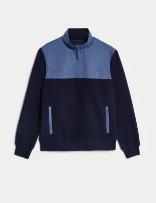 Recycled Polar Fleece Half Zip Jacket