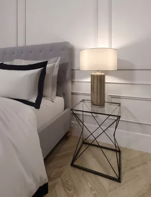 Large Mercury Glass Table Lamp