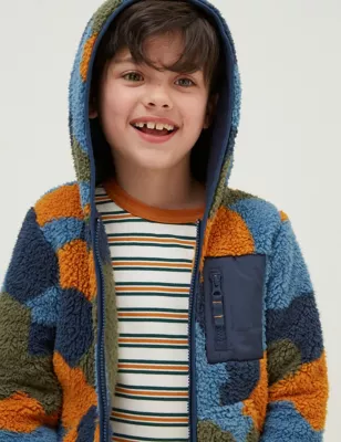 Camouflage Fleece Zip Hoodie (3-13 Yrs)