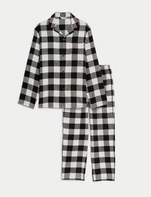 Men'S Mono Check Family Christmas Pyjama Set