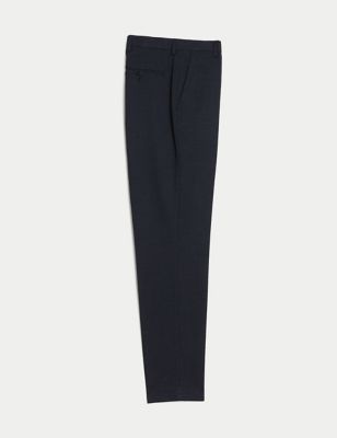 Textured Stretch Trousers
