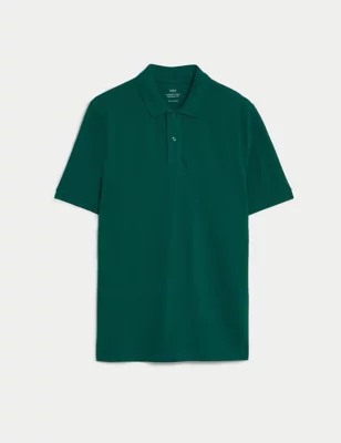 Pure Cotton Pique Polo Shirt