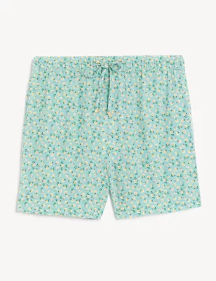 Floral Print Pyjama Shorts