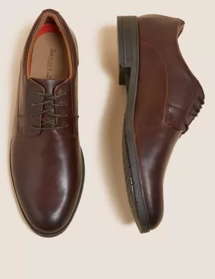 Airflex&trade; Leather Derby Shoes