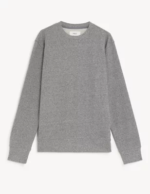 Pure Cotton Crew Neck Sweatshirt