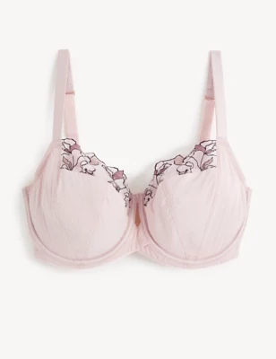Iris Embroidery Wired Minimiser Bra C-G