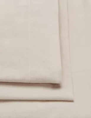 Pure Brushed Cotton Flat Sheet