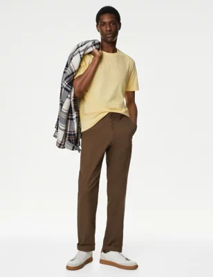 5pk Pure Cotton Crew Neck T-Shirts