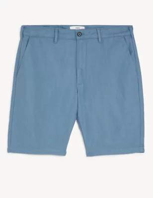 Linen Blend Chino Shorts