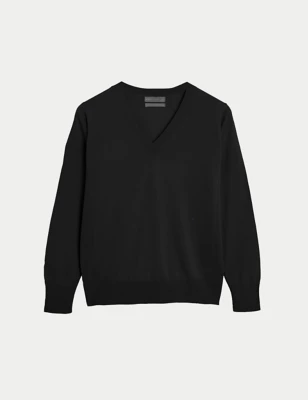 Pure Merino Wool V-Neck Jumper