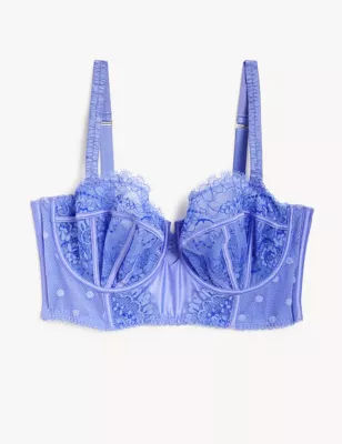 Linea Lace Wired Balcony Bra F-H