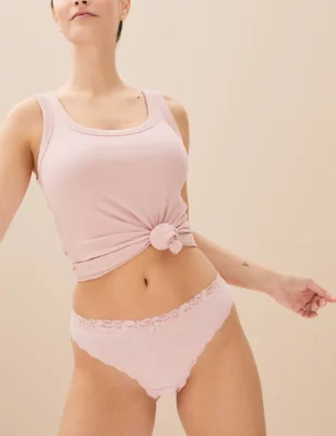 3pk Cotton Blend Thongs