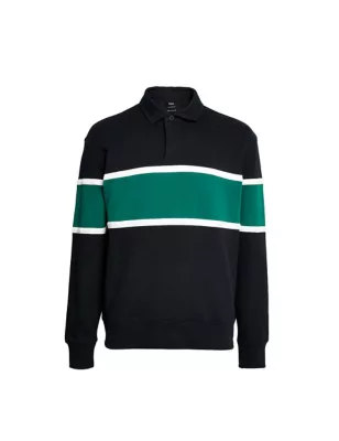Relaxed Fit Pure Cotton Rugby Sweatshirt