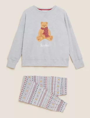 Personalised Women'S Spencer Bear&trade; Pyjamas