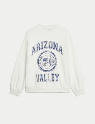 Cotton Rich Arizona Valley Slogan Sweatshirt (6-16 Yrs)