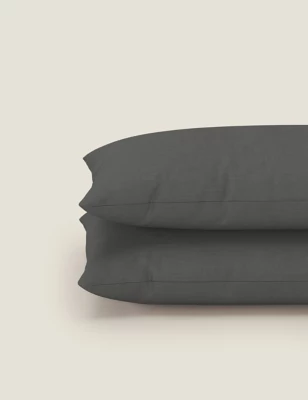 2pk Cotton Rich Percale Pillowcases