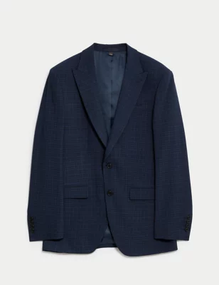 Regular Fit Check Suit Jacket